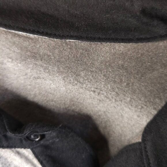 Vintage JimmyZ Polo Shirt Mens Size Medium Gray All Over Print Go Go Bar - Picture 7 of 8